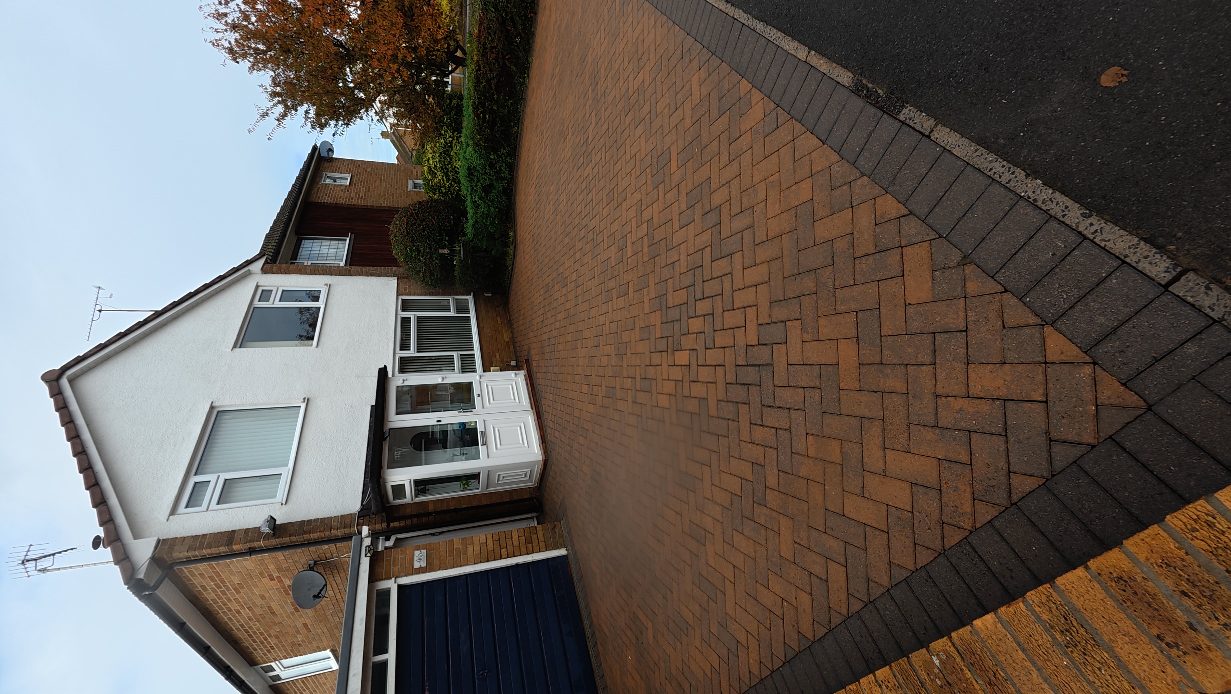 Block paving after professional pressure washing by ONYX